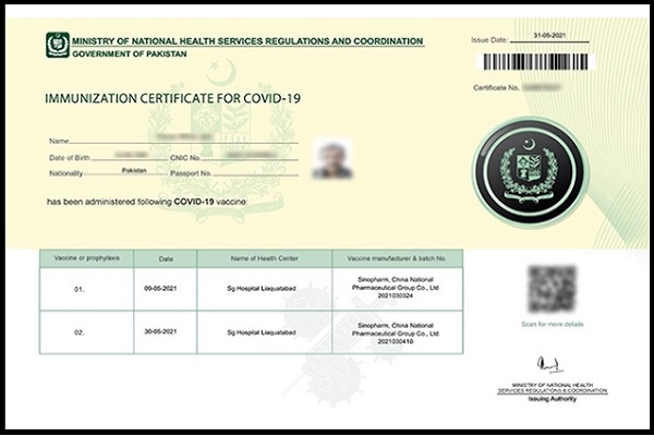 vaccination Certificate