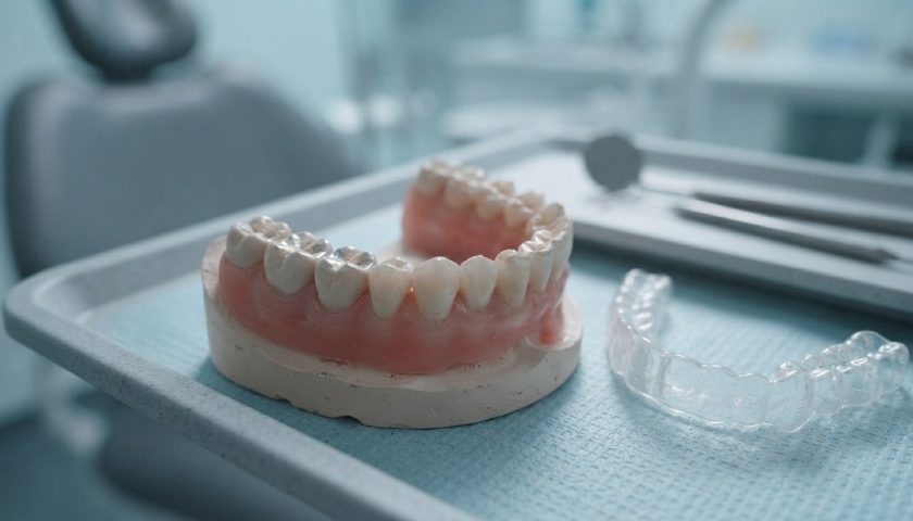 Man clenching jaw showing signs of teeth grinding bruxism